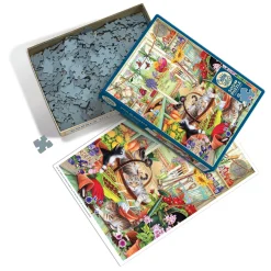 Cobble Hill Potting Shed Cats | 500 Piece- 500 Piece | Cats