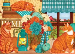 Cobble Hill Pumpkin Patch Cats | 500 Piece- 500 Piece | Cats