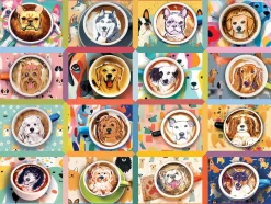 Cobble Hill Puppy Lattes | Easy Handling 275 Piece- Easy Handling 275 | Dogs