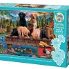 Cobble Hill Pups and Ducks (Family) | Family Pieces 350- Family Pieces 350 | Mountainscape