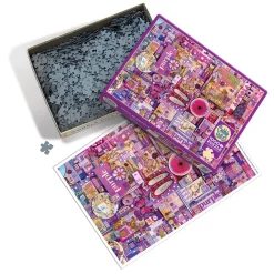 Cobble Hill Purple | 1000 Piece- 1000 Piece | Collage - Busy