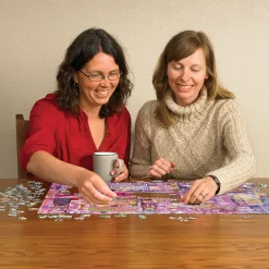 Cobble Hill Purple | 1000 Piece- 1000 Piece | Collage - Busy
