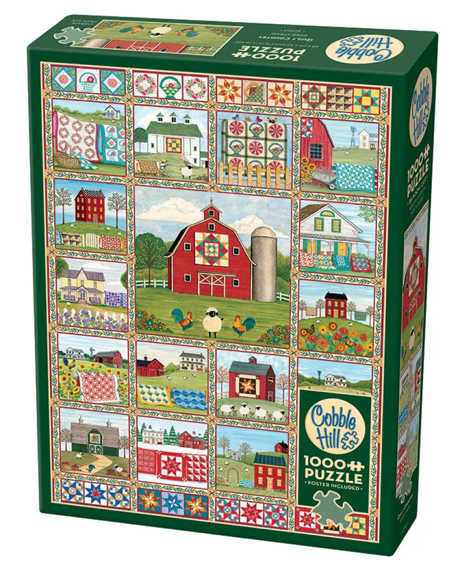 Cobble Hill Quilt Country | 1000 Piece- 1000 Piece | Countryscape