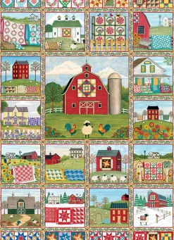 Cobble Hill Quilt Country | 1000 Piece- 1000 Piece | Countryscape