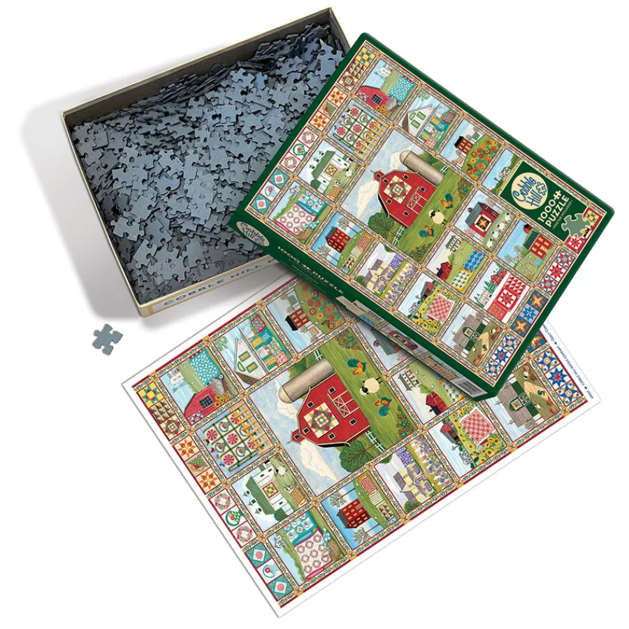 Cobble Hill Quilt Country | 1000 Piece- 1000 Piece | Countryscape