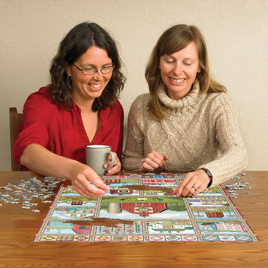 Cobble Hill Quilt Country | 1000 Piece- 1000 Piece | Countryscape