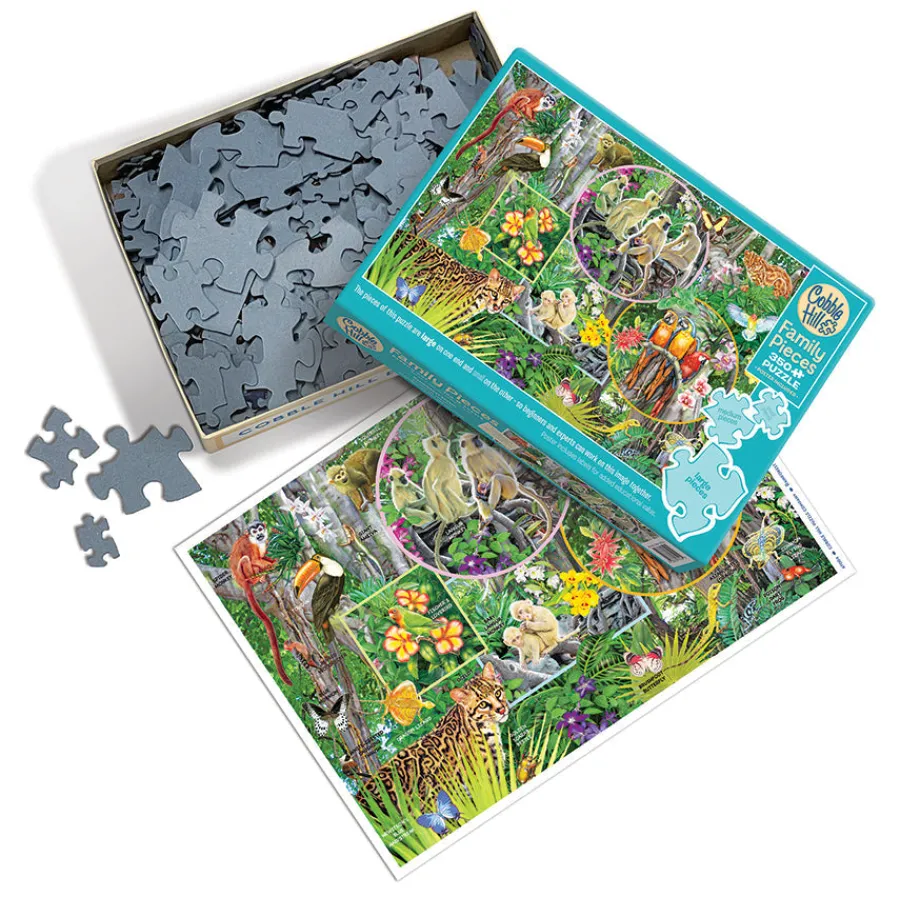 Cobble Hill Rainforest Magic (Family) | Family Pieces 350- Family Pieces 350 | Birds