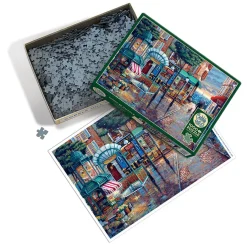 Cobble Hill Rainy Day Stroll | 1000 Piece- 1000 Piece | European Escape