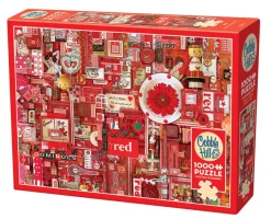 Cobble Hill Red | 1000 Piece- 1000 Piece | Flowers / Gardens