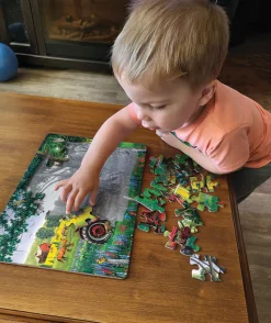 Cobble Hill Red Tractor (tray) | 35 Piece Tray- Tray Puzzles