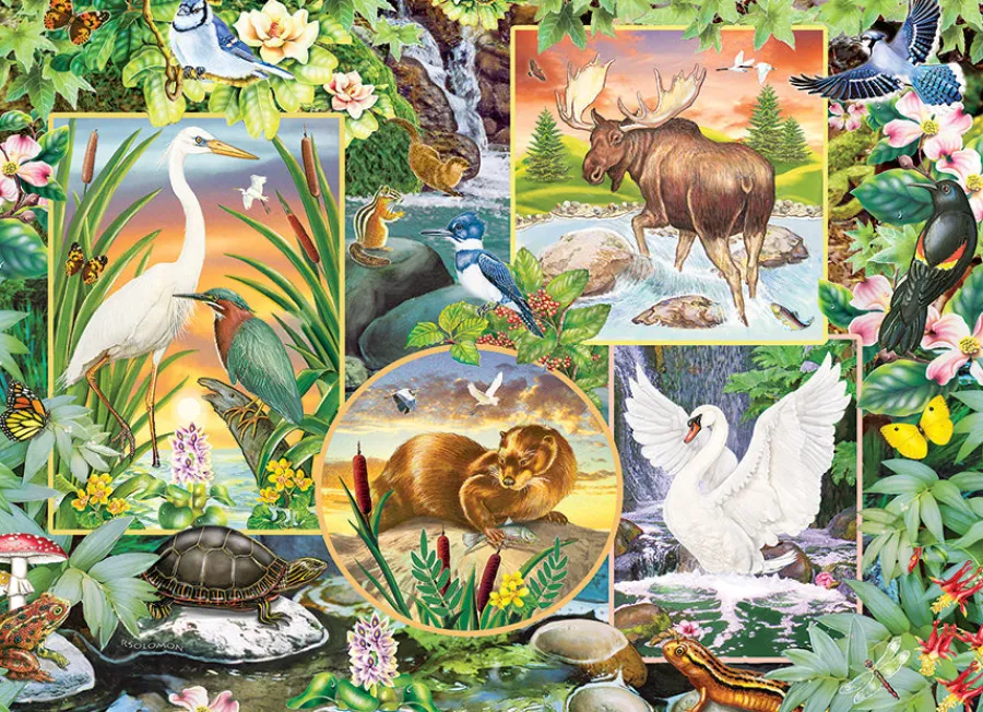 Cobble Hill River Magic (Family) | Family Pieces 350- Family Pieces 350 | Aquatic