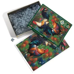 Cobble Hill Roosters | 1000 Piece- 1000 Piece | Birds