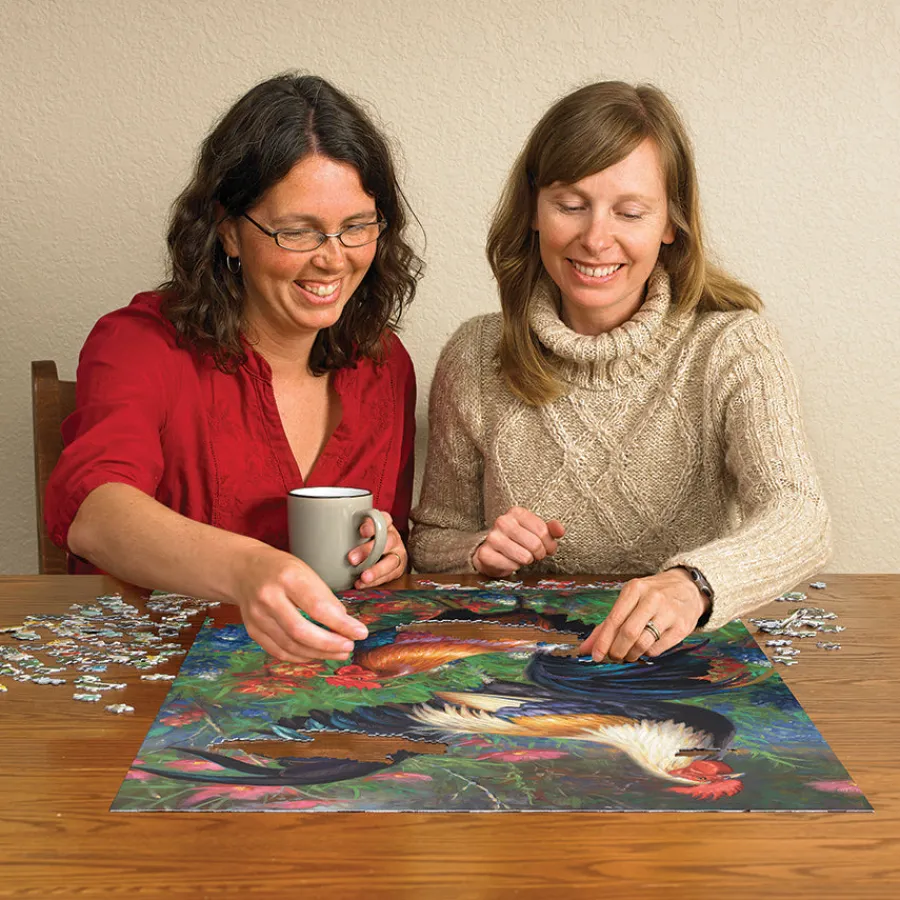 Cobble Hill Roosters | 1000 Piece- 1000 Piece | Birds
