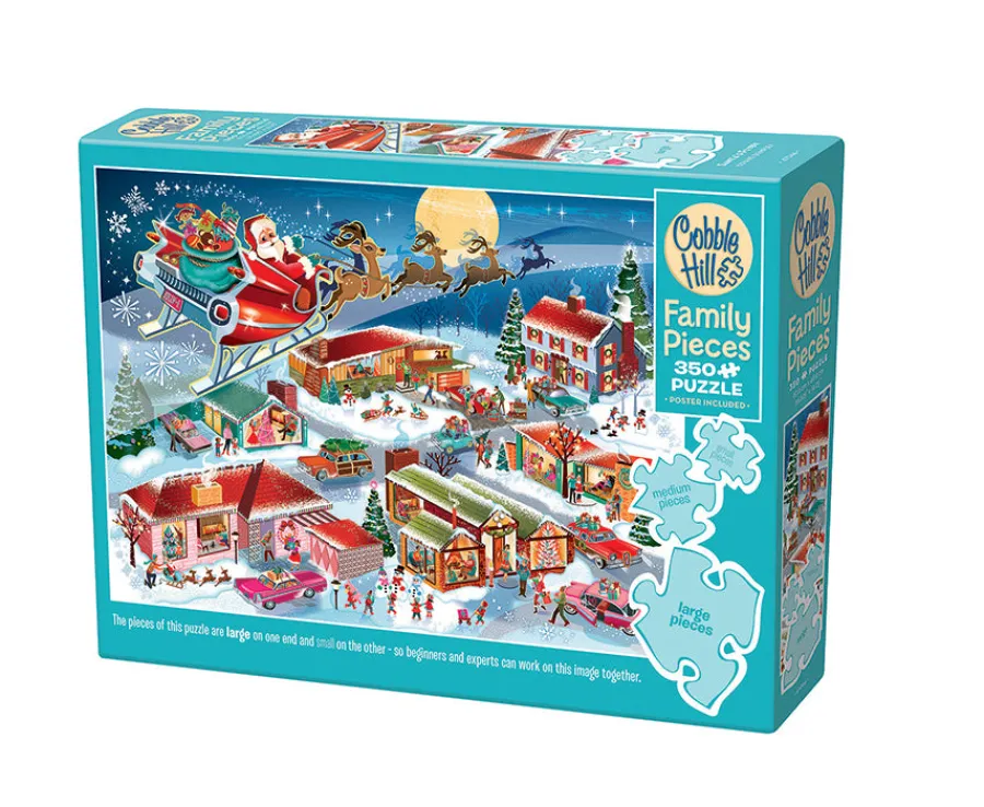 Cobble Hill Santa's Flyby (Family) | Family Pieces 350- Family Pieces 350 | Christmas