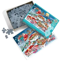 Cobble Hill Santa's Flyby (Family) | Family Pieces 350- Family Pieces 350 | Christmas