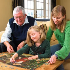 Cobble Hill Santa's Lucky Stocking (Family) | Family Pieces 350- Family Pieces 350 | Cats