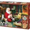 Cobble Hill Santa's Playtime | Easy Handling 275 Piece- Easy Handling 275 | Cats