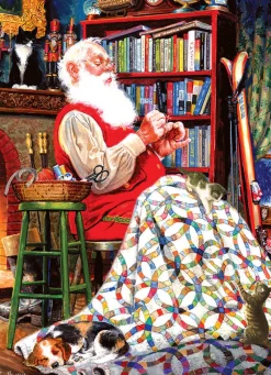 Cobble Hill Santa's Quilt | 1000 Piece- 1000 Piece