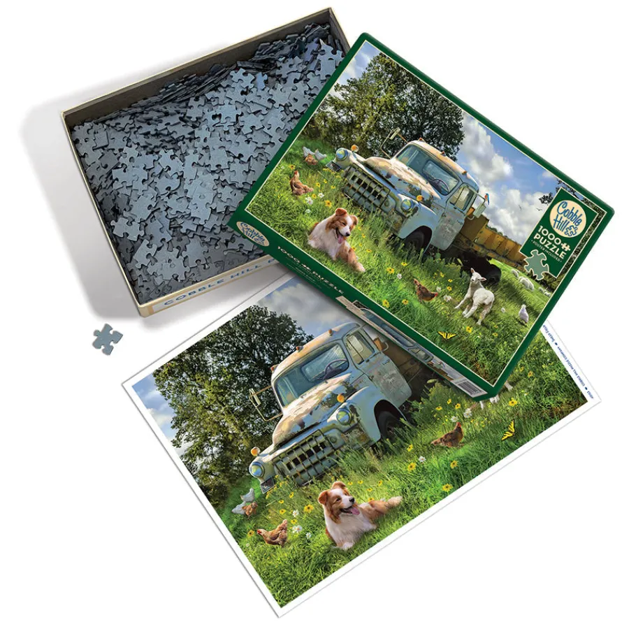 Cobble Hill Sheep Field | 1000 Piece- 1000 Piece | Countryscape
