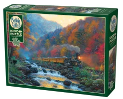 Cobble Hill Smoky Train | 1000 Piece- 1000 Piece | Countryscape