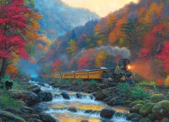 Cobble Hill Smoky Train | 1000 Piece- 1000 Piece | Countryscape