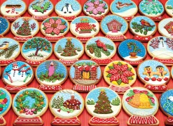 Cobble Hill Snow Globe Cookies | 1000 Piece- 1000 Piece | Collage - Miniscene