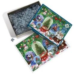 Cobble Hill Snow Globes | 500 Piece- 500 Piece | Collage - Miniscene