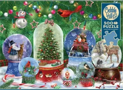 Cobble Hill Snow Globes | 500 Piece- 500 Piece | Collage - Miniscene