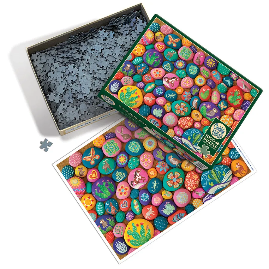 Cobble Hill Southwest Stones | 1000 Piece- 1000 Piece | Collage - Busy
