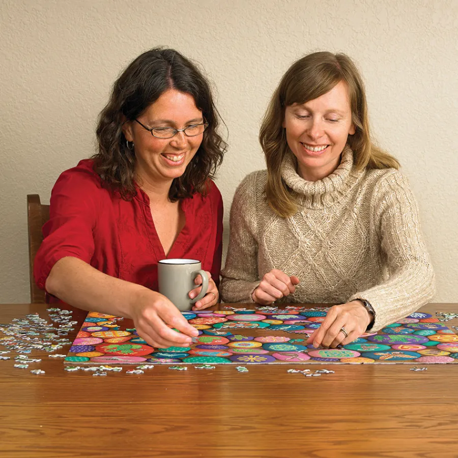 Cobble Hill Southwest Stones | 1000 Piece- 1000 Piece | Collage - Busy