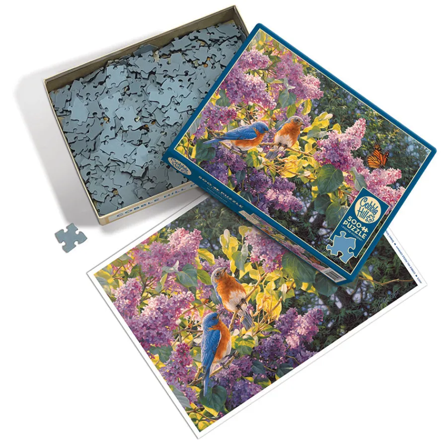 Cobble Hill Spring Interlude | 500 Piece- 500 Piece | Birds