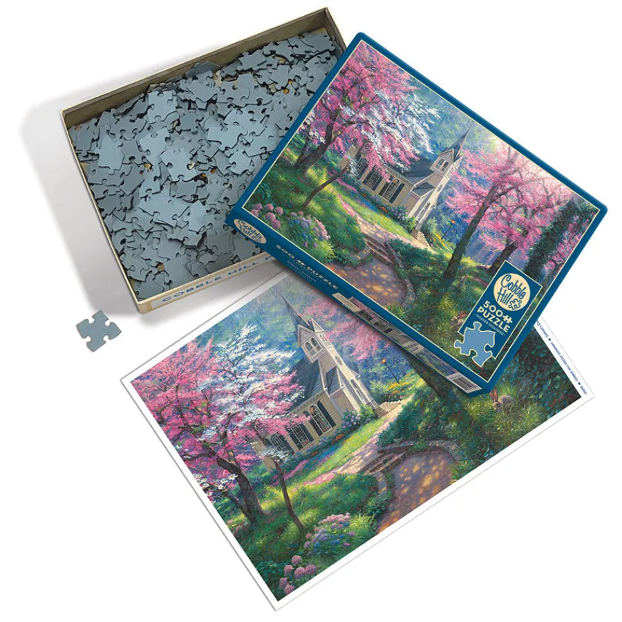 Cobble Hill Spring's Embrace | 500 Piece- 500 Piece | Countryscape