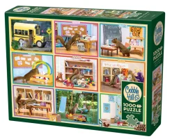 Cobble Hill Squirrels at School | 1000 Piece- 1000 Piece | Wildlife