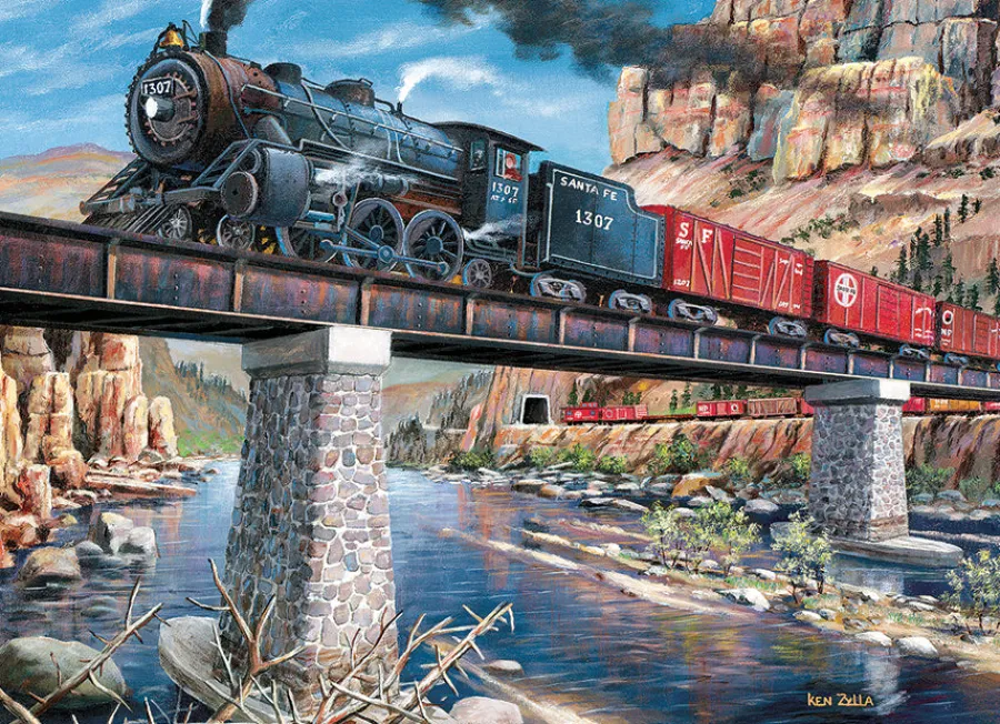 Cobble Hill Stone Steel and Steam | 1000 Piece- 1000 Piece | Mountainscape