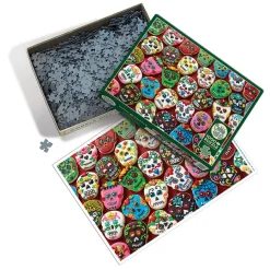 Cobble Hill Sugar Skull Cookies | 1000 Piece- 1000 Piece | Collage - Variety