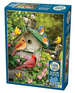 Cobble Hill Summer Birdhouse | 500 Piece- 500 Piece | Birds