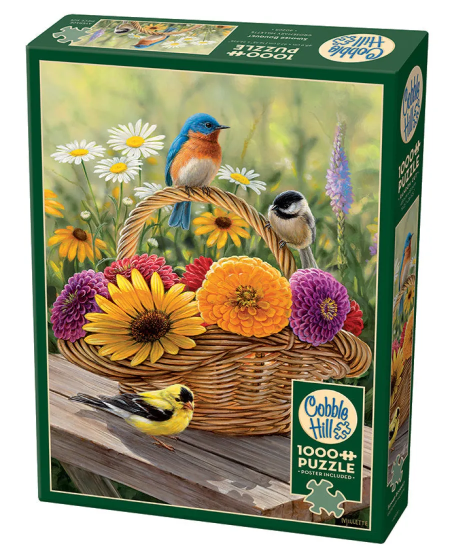 Cobble Hill Summer Bouquet | 1000 Piece- 1000 Piece | Birds