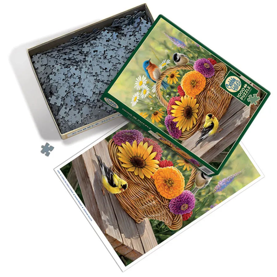 Cobble Hill Summer Bouquet | 1000 Piece- 1000 Piece | Birds