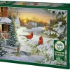 Cobble Hill Sunset Cardinals | 1000 Piece- 1000 Piece | Birds