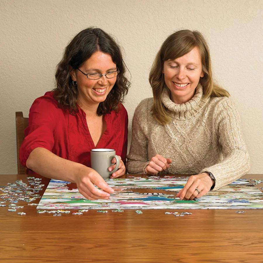 Cobble Hill Teacups | 1000 Piece- 1000 Piece | Collage - Variety