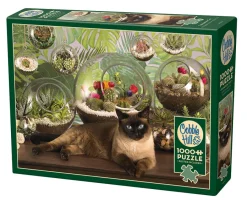 Cobble Hill Terrarium Cat | 1000 Piece- 1000 Piece | Cats