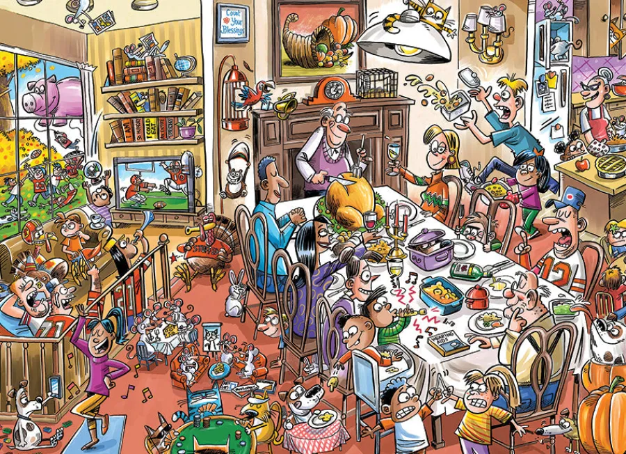 Cobble Hill Thanksgiving Togetherness (Family) | Family Pieces 350- Family Pieces 350 | Wildlife