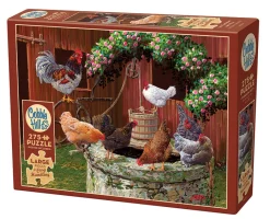 Cobble Hill The Chickens are Well | Easy Handling 275 Piece- Easy Handling 275 | Farm