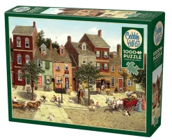 Cobble Hill The Curve in the Square | 1000 Piece- 1000 Piece | Countryscape