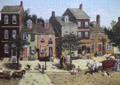 Cobble Hill The Curve in the Square | 1000 Piece- 1000 Piece | Countryscape