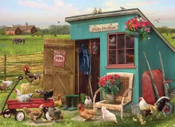 Cobble Hill The Happy Hen House | 1000 Piece- 1000 Piece | Countryscape