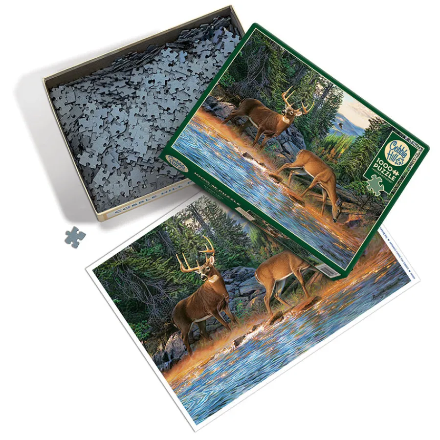 Cobble Hill The River's Edge | 1000 Piece- 1000 Piece | Mountainscape
