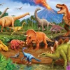 Cobble Hill Triceratops & Friends (tray) | 35 Piece Tray- Tray Puzzles