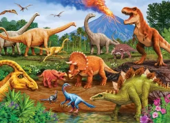 Cobble Hill Triceratops & Friends (tray) | 35 Piece Tray- Tray Puzzles