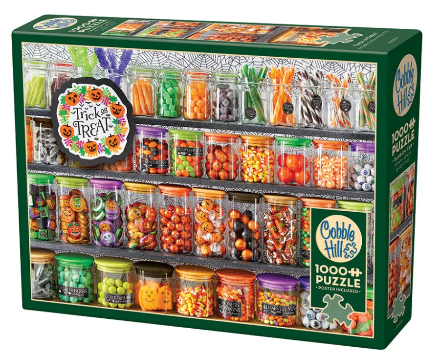 Cobble Hill Trick or Treat | 1000 Piece- 1000 Piece | No Calories Puzzles